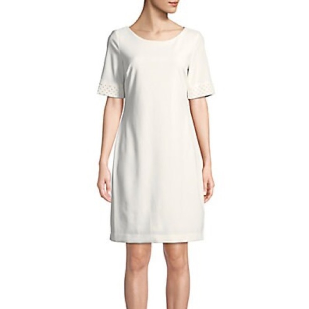 Karl Lagerfeld Paris
Beaded-Sleeve Shift Dress